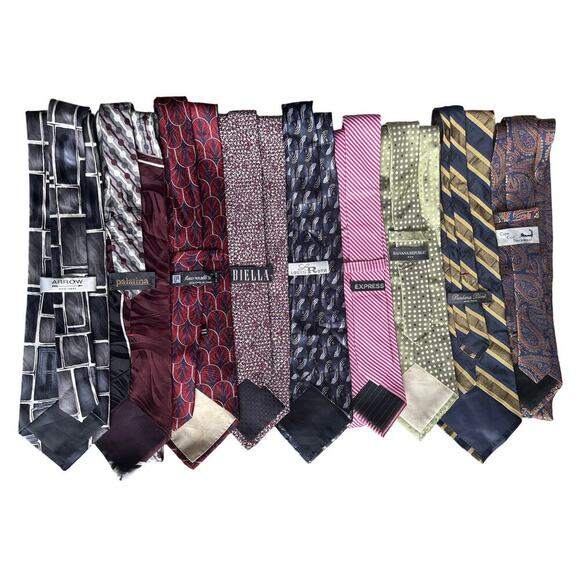 NWOT Men’s TiesArrow Palatina Biella Louis Roth Express Cape Cod Silk Neckties - Picture 1 of 3